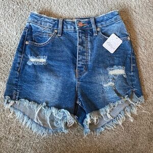 Free People Crvy Jean Shorts